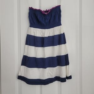 So Striped Flowy Tube Top